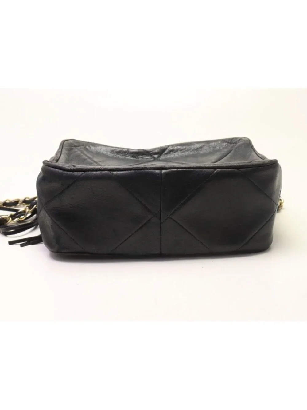 Chanel Quilted Lambskin Fringe Chain Shoulder Bag